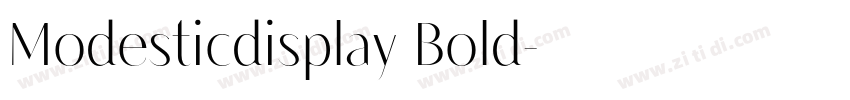 Modesticdisplay Bold字体转换